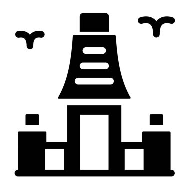 Şato. Web simgesi basit tasarım 