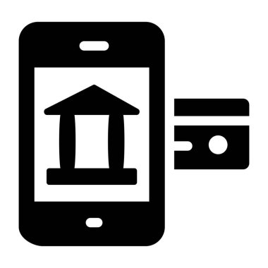 Mobil bankacılık. Basit resimleme