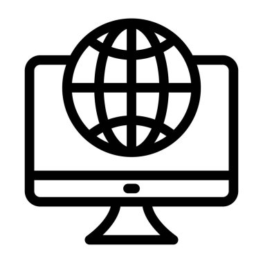 küresel teknoloji. Web simgesi