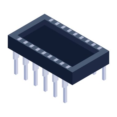 Cpu vektör simgesi