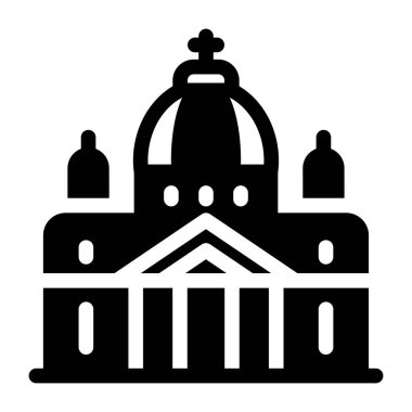 Kiliseye. Web simgesi basit tasarım