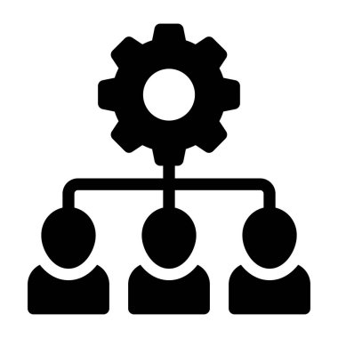 hiyerarşi. Web simgesi basit illüstrasyon