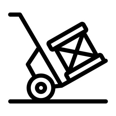 forklift. Web simgesi basit illüstrasyon