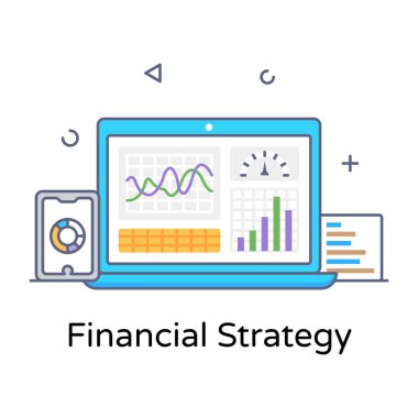 Mobil uygulama, pazarlama ve geliştirme için ticari düz simgeler. Reklam için beyaz arkaplanda vektör illüstrasyonuName