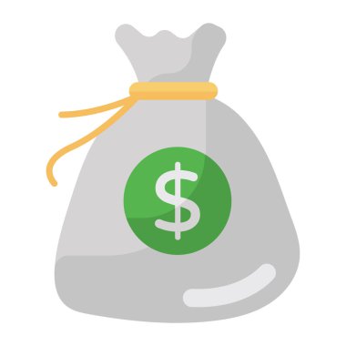 Dolar sembollü para çantası çizimi