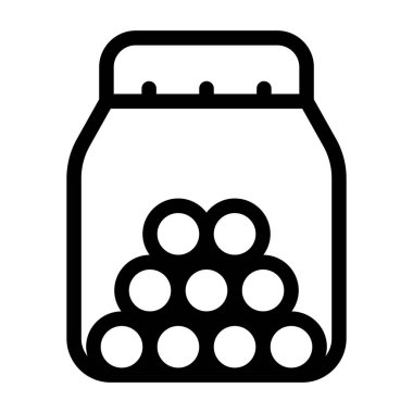 reçel kavanozu vektör illüstrasyonu