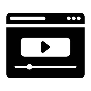 Tarayıcı. Web simgesi illüstrasyonu