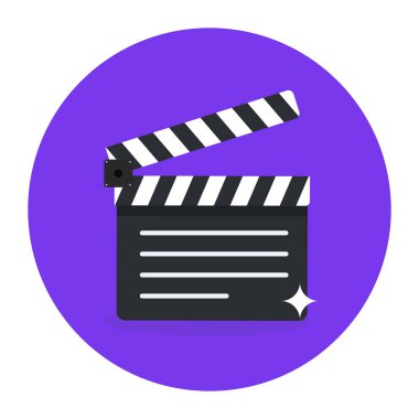 Clapperboard beyaz arkaplanda izole edildi