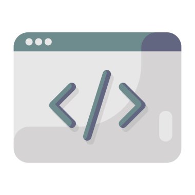 Web sitesi, vektör illüstrasyonu için web sayfası simgesi