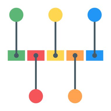 İş ve finans dairesi ikonu. vektör illüstrasyonu