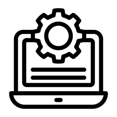 optimizasyon düz tasarım şablonu, vektör illüstrasyonu