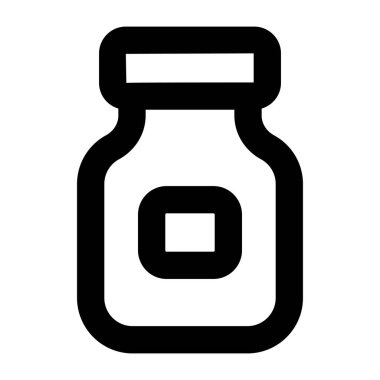 Gıda vektör simgesi olan kavanoz