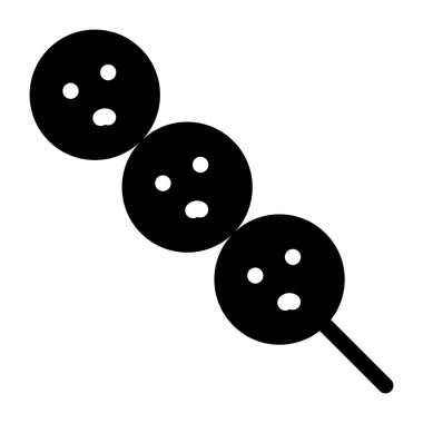 Bowling topu ikonu. Web için bilardo topu vektör simgelerinin basit çizimi