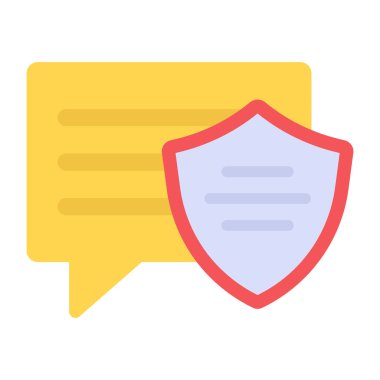 Konuş. Web simgesi basit illüstrasyon