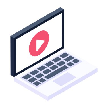 bir düğmeli dizüstü bilgisayar, vektör illüstrasyonu