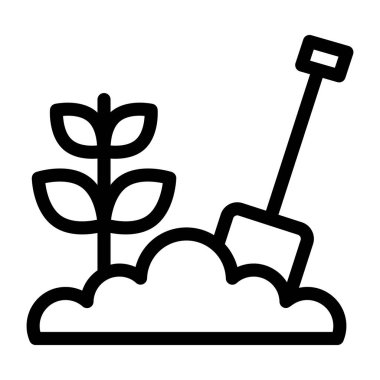 Bahçıvanlık. Web simgesi basit tasarım