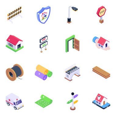 9 ve düzenlenebilir simgelerin vektör illüstrasyonu. İnternet için hastane ve okul hisse senedi koleksiyonu.