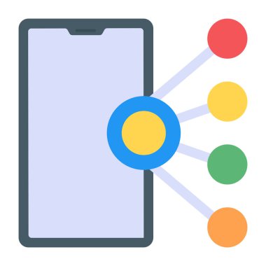 veri yönetimi düz vektör simgesi