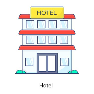 Bir depo binasının vektör illüstrasyonu