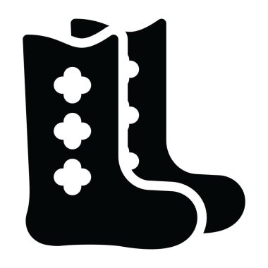 Tatlı bir bebek ayakkabısının vektör çizimi