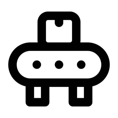 robot. Web simgesi basit illüstrasyon