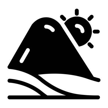 Basit grafik simgesi, vektör illüstrasyonu