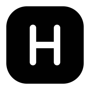 harf parafı kurdele simgesi, vektör illüstrasyonu