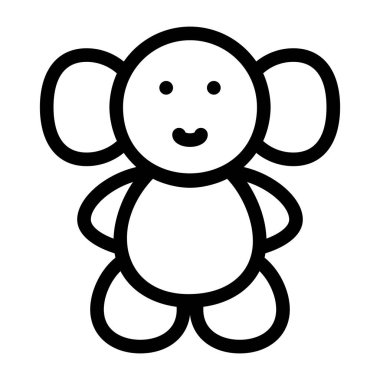maymun ikonu. vektör illüstrasyonu
