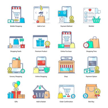 İş ve finans simgesinin vektör illüstrasyonu