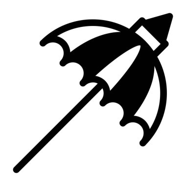 Yarasa ikonu. Web için ortaçağ kılıç vektör simgelerinin basit çizimi