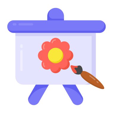 boya fırçası, vektör illüstrasyonu