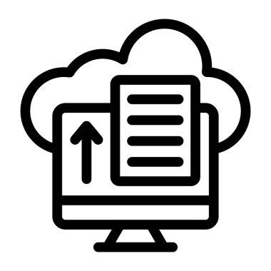 Bulut hesaplama. Web simgesi