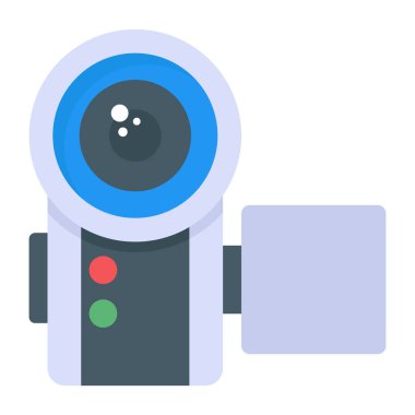 Kamera. Web simgesi basit illüstrasyon