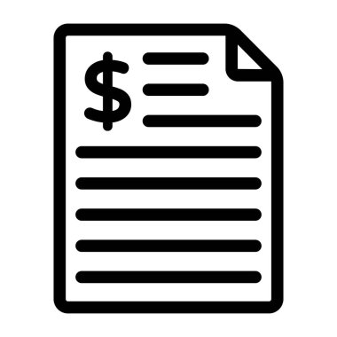 Belge. Web simgesi basit illüstrasyon