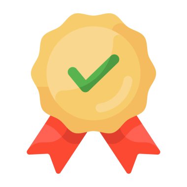 Madalya. Web simgesi basit illüstrasyon