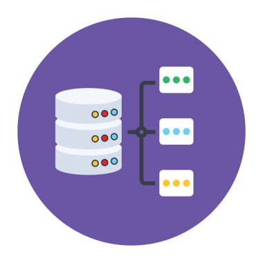 veritabanı simgesi çizimi