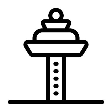 Suyun çizgi simgesi, vektör illüstrasyonu