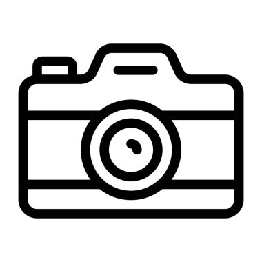 Kamera. Web simgesi basit illüstrasyon