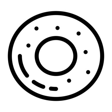 donut. Web simgesi basit illüstrasyon