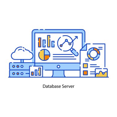 seo modern simgesinin vektör illüstrasyonu