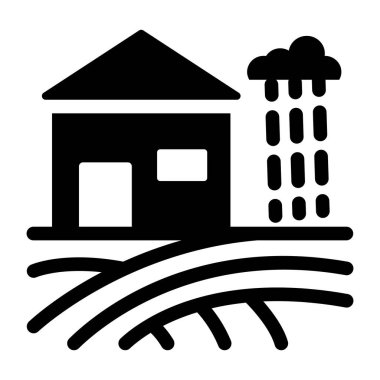 Ev. Web simgesi basit illüstrasyon