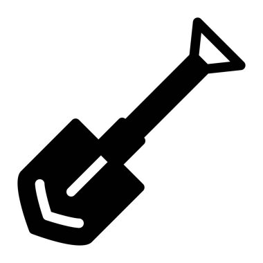 Kürek. Web simgesi basit illüstrasyon