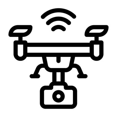 İHA kamera. Web simgesi