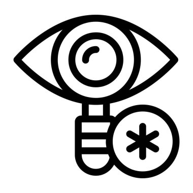Göz Ağı simgesi basit tasarım