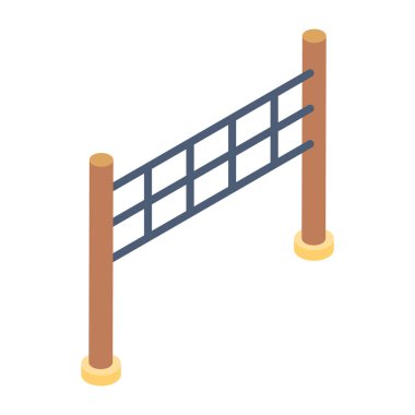 bariyer simgesi vektör illüstrasyonu