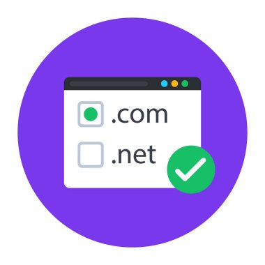 Tarayıcı. Web simgesi illüstrasyonu