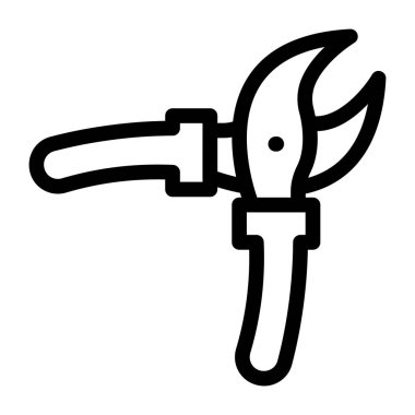 secateurs web simgesi basit tasarım