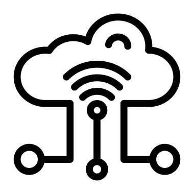 Bulut hesaplama. Web simgesi