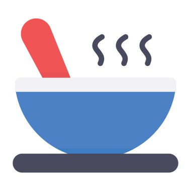 Çorba. Web simgesi basit illüstrasyon