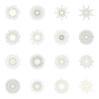 vektör el çizim elementleri kümesi.